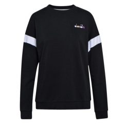 Bluza damska DIADORA L.SWEATSHIRT CREW SPOTLIGHT. Czarne bluzy Diadora, l, bez wzorów, z bawełny, bez kaptura. Za 79.99 zł.