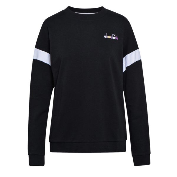 Bluza damska DIADORA L.SWEATSHIRT CREW SPOTLIGHT. Czarne bluzy Diadora, l, bez wzorów, z bawełny, bez kaptura. Za 69.99 zł.