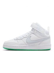 Nike Sportswear Skórzane sneakersy "Court Borough Mid 2" w kolorze białym rozmiar: 39. Białe trampki Nike Sportswear, bez wzorów, z materiału, za kostkę, bez zapięcia. Za 294.28 zł.