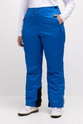 Damskie Spodnie narciarskie nieprzemakalne modelowane kolana mankiet od śniegu. Niebieskie spodnie narciarskie Ulla Popken, plus size, bez wzorów, z elastanu, narciarskie. Za 639.99 zł.
