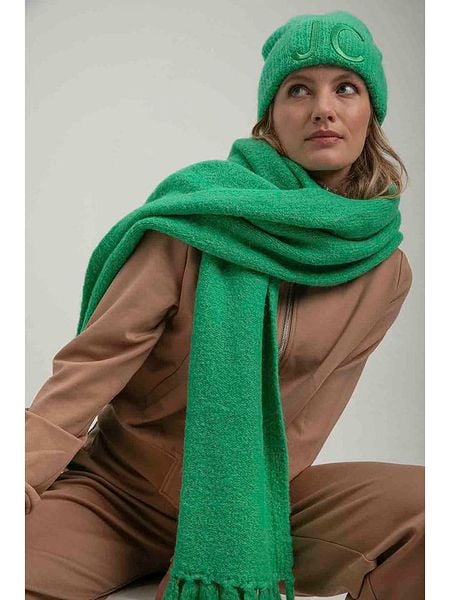 Josephine & Co Czapka w kolorze zielonym rozmiar: onesize. Zielone czapki Josephine & Co, bez wzorów, z wełny. Za 187.96 zł.