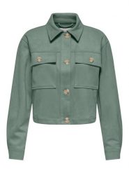 ONLY Kurtka koszulowa w kolorze zielonym rozmiar: XL. Zielone kurtki Only, xl, bez wzorów, bez kaptura. Za 110.29 zł.