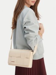 GINO ROSSI Torebka C-KY185 Écru. Listonoszki Gino Rossi, bez wzorów, z materiału, bez dodatków. Za 179.99 zł.