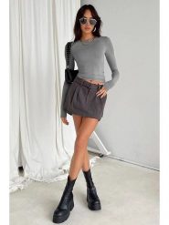 MADMEXT Koszulka w kolorze szarym rozmiar: M. Szare bluzki MADMEXT, m, bez wzorów, bez kołnierzyka, bez ramiączek. Za 86.99 zł.