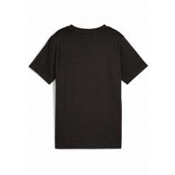 Młodzieżowa koszulka Essentials Colour z logo No.1 PUMA Black. Czarna bluzki Puma, m, bez wzorów, z gumy, młodzieżowe, bez kołnierzyka, bez ramiączek. Za 79.00 zł.