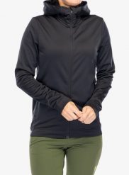Bluza polarowa damska Peak Performance Rider Tech Zip Hood. Czarne bluzy sportowe Peak Performance, xs, bez wzorów, z elastanu, z kapturem. Za 456.49 zł.