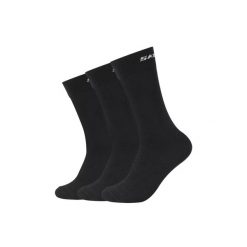 Skarpetki sportowe damskie 3PPK Mesh Ventilation Socks. Czarne skarpety Skechers, bez wzorów, z bawełny. Za 29.99 zł.