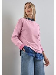 Street One Sweter w kolorze jasnoróżowym rozmiar: 36. Różowe swetry Street One, bez wzorów, ze splotem, bez ramiączek. Za 101.23 zł.