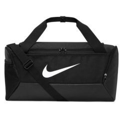 Torba Brasilia Duffle Bag. Czarne torby na ramię Nike, bez wzorów, z materiału, na ramię, bez dodatków. Za 242.99 zł.
