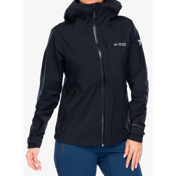 Kurtka przeciwdeszczowa damska Columbia OmniTech AmpliDry II Shell. Czarne kurtki sportowe Columbia, bez wzorów, bez kaptura, trekkingowe. Za 576.99 zł.