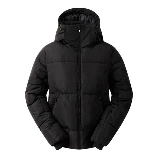 Wyściełana Kurtka Narciarska Damska Glitz. Czarne kurtki narciarskie Dare 2b, xl, bez wzorów, z materiału, z kapturem, narciarskie. Za 317.99 zł.