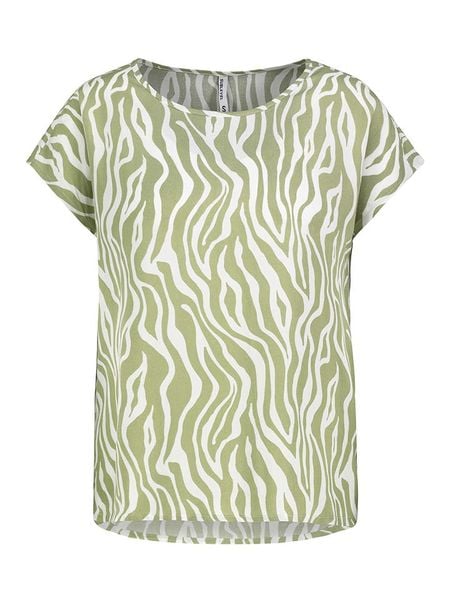 Sublevel Bluzka w kolorze zielono-białym rozmiar: S. Białe bluzki Sublevel, s, bez wzorów, z wiskozy, klasyczne, bez kołnierzyka, bez ramiączek. Za 39.03 zł.