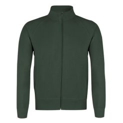 Fruit of the Loom Lekka Bluza Dresowa Verde Oscuro. Zielone bluzy SOFTEE, bez wzorów, z bawełny, bez kaptura. Za 169.99 zł.