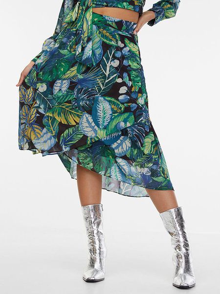 Orsay Spódnica w kolorze zielono-niebieskim rozmiar: 40. Zielone spódnice Orsay, na co dzień, bez wzorów, midi, proste. Za 73.76 zł.