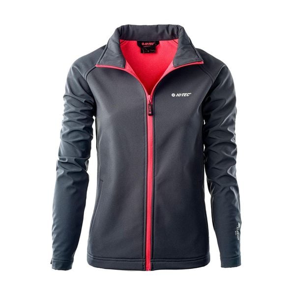 Kurtka Damska Lucari Soft Shell. Czerwone kurtki sportowe Hi-tec, s, bez wzorów, z softshellu, bez kaptura, trekkingowe. Za 190.99 zł.