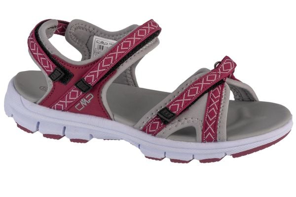 Sandały damskie, Almaak Hiking Sandal. Fioletowe sandały CMP, bez wzorów, z materiału, sportowe, bez obcasa, bez zapięcia. Za 159.99 zł.