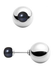 Pearl Addict Srebrne kolczyki-wkrętki z perłami rozmiar: onesize. Niebieskie kolczyki Pearl Addict, z perłą, srebrne. Za 404.99 zł.