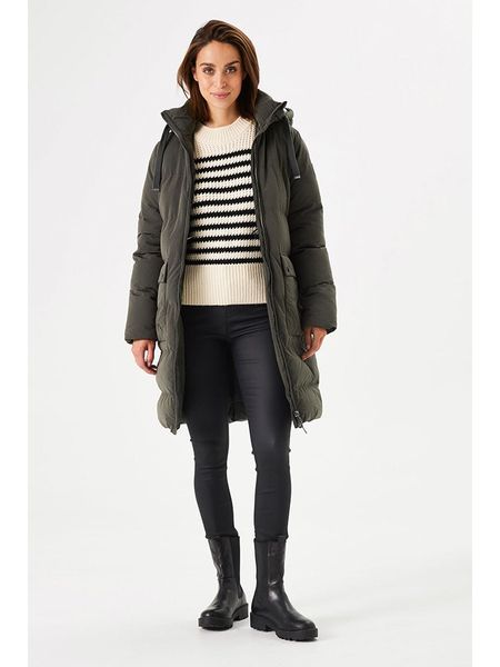 Garcia Płaszcz pikowany w kolorze khaki rozmiar: M. Brązowe płaszcze Garcia, m, z aplikacjami, bez kaptura. Za 257.92 zł.