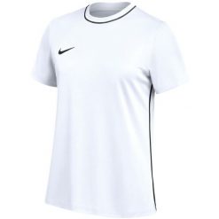 Koszulka damska Nike Dri-Fit Park 26. Białe bluzki Nike, bez wzorów, z poliesteru, sportowe, bez kołnierzyka, bez ramiączek. Za 66.99 zł.