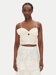 ACCESS FASHION Top 53-2120-558 Écru Slim Fit. Topy ACCESS FASHION, bez wzorów, z syntetyku, bez kołnierzyka, bez ramiączek. Za 399.99 zł.