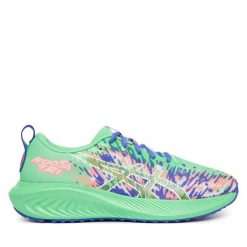 Buty do biegania Asics. Zielone obuwie sportowe Asics, bez zapięcia, do biegania. Za 299.99 zł.