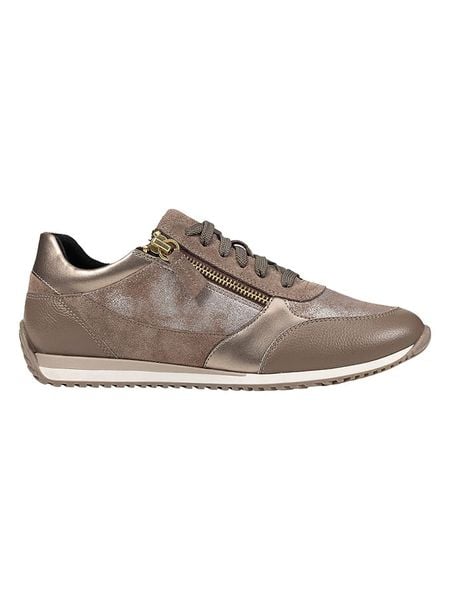 Geox Skórzane sneakersy "Calithe" w kolorze brązowym rozmiar: 39. Brązowe trampki Geox, bez wzorów, bez zapięcia. Za 267.29 zł.