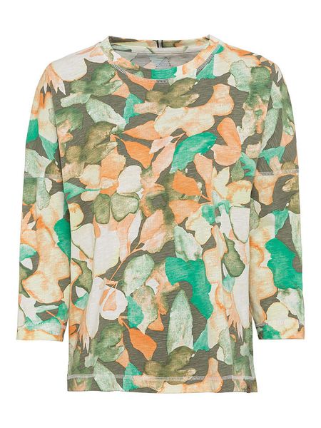 Camel Active Koszulka ze wzorem rozmiar: L. Brązowe bluzki Camel Active, l, bez wzorów, z bawełny, bez kołnierzyka, bez ramiączek. Za 82.83 zł.