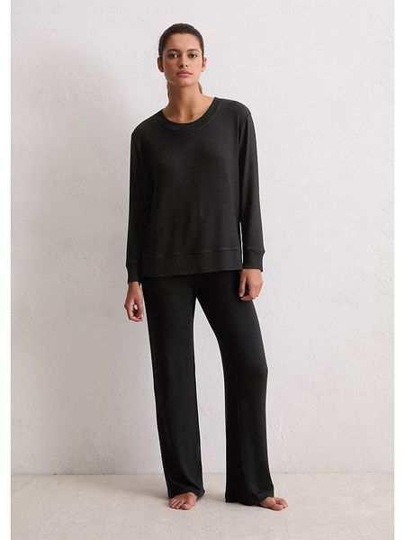 Marc O´Polo Bodywear Bluza w kolorze czarnym rozmiar: M. Czarne bluzy m, bez wzorów, bez kaptura. Za 132.98 zł.