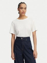 Weekend Max Mara T-Shirt Pelota 2615941052 Biały Regular Fit. Białe t-shirty Weekend Max Mara, xl, bez wzorów, ze lnu, bez kołnierzyka, bez ramiączek. Za 609.99 zł.