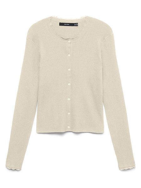 Vero Moda Kardigan w kolorze beżowym rozmiar: M. Brązowe kardigany Vero Moda, m, bez wzorów, ze splotem. Za 114.95 zł.