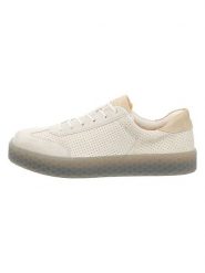 Think! Skórzane sneakersy w kolorze kremowym rozmiar: 39. Brązowe trampki Think!, bez wzorów, bez zapięcia. Za 336.45 zł.