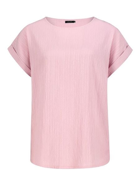 Sublevel Bluzka w kolorze jasnoróżowym rozmiar: S. Różowe bluzki Sublevel, s, bez wzorów, bez kołnierzyka, bez ramiączek. Za 61.17 zł.