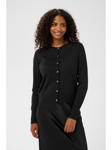 Kaffe Kardigan w kolorze czarnym rozmiar: XXL. Czarne kardigany Kaffe, xxl, bez wzorów. Za 130.45 zł.