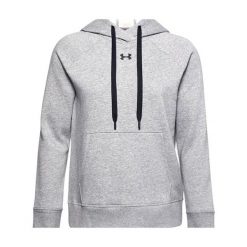 Bluza Z Kapturem Damska Polar Rival HB. Szare bluzy Under Armour, bez wzorów, z polaru, z kapturem. Za 325.99 zł.
