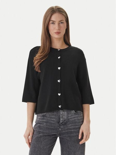 ONLY Kardigan Maisie 15364920 Czarny Regular Fit. Czarne kardigany Only, m, bez wzorów, z wiskozy. Za 107.99 zł.