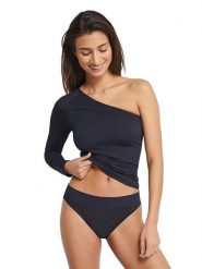 Sloggi Top "Ever Infused" w kolorze czarnym rozmiar: M. Niebieskie topy Sloggi, m, bez wzorów, bez kołnierzyka, bez ramiączek. Za 104.39 zł.