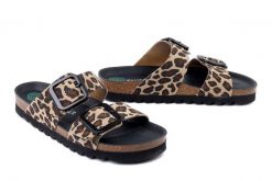 DR. BRINKMANN 700917-00 leo, klapki damskie. Brązowe klapki Dr. Brinkmann, bez wzorów, ze skóry, bez obcasa. Za 329.90 zł.