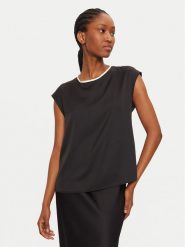 Imperial Bluzka RGJ6IDG Czarny Regular Fit. Czarne bluzki Imperial, m, bez wzorów, z syntetyku, bez kołnierzyka, bez ramiączek. Za 129.99 zł.