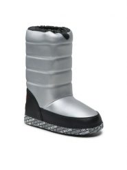 LOVE MOSCHINO Śniegowce JA24162G1HIT590B Srebrny. Szare trapery i śniegowce Love Moschino, ze skóry. Za 939.99 zł.