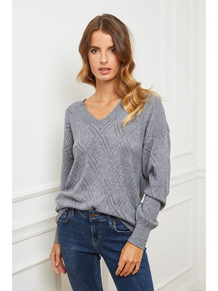 Joséfine Sweter "Cetif" w kolorze szarym rozmiar: M. Szare swetry Joséfine, m, bez wzorów, z kaszmiru, bez ramiączek. Za 221.88 zł.