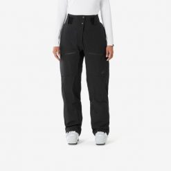 Spodnie narciarskie i snowboardowe damskie Quechua FR500. Czarne spodnie narciarskie WED'ZE, l, bez wzorów, z materiału, narciarskie. Za 579.99 zł.