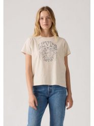 Levi's Koszulka w kolorze beżowym rozmiar: M. Brązowe bluzki Levi's®, m, bez wzorów, z bawełny, bez kołnierzyka, bez ramiączek. Za 63.95 zł.