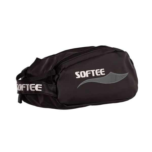 Kosmetyczka Softee Air czarno-szara. Szare kufry i kosmetyczki SOFTEE, bez wzorów, z materiału, bez dodatków. Za 148.99 zł.