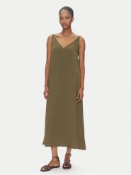 ViCOLO Sukienka letnia TD0758 Khaki Regular Fit. Brązowe sukienki ViCOLO, na lato, m, bez wzorów, z wiskozy, bez kołnierzyka, bez ramiączek. Za 309.99 zł.