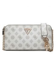 Guess Torebka w kolorze białym - 23 x 13 x 5 cm rozmiar: onesize. Białe torby na ramię Guess, z aplikacjami, z materiału, na ramię, bez dodatków. Za 405.61 zł.