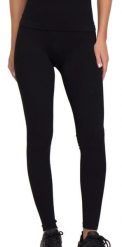 Legginsy sportowe treningowe damskie Cardio Bunny. Czarne legginsy Cardio Bunny, l, bez wzorów, z elastanu, z podwyższonym stanem, długie. Za 79.99 zł.
