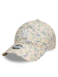 New Era Czapka z daszkiem New York Yankees Floral Quilt 9Twenty 60595367 Beżowy. Brązowe czapki New Era, bez wzorów, z materiału. Za 99.99 zł.