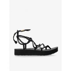 Sandały damskie Teva Midform Infinity. Czarne sandały Teva, bez wzorów, sportowe, bez obcasa, bez zapięcia. Za 256.99 zł.