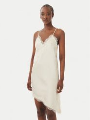 ONLY Sukienka codzienna Bella 15383473 Kremowy Regular Fit. Białe sukienki Only, na co dzień, s, bez wzorów, z syntetyku, bez kołnierzyka, bez ramiączek, proste. Za 169.99 zł.