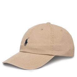 Czapka z daszkiem Polo Ralph Lauren. Brązowe czapki Polo Ralph Lauren, bez wzorów. Za 289.99 zł.